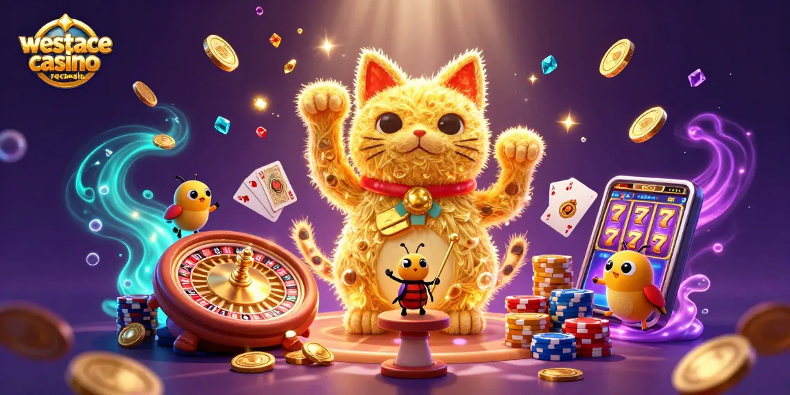 Beleef spannende momenten met westace casino recensie, terwijl geluk en casino-symbolen samenkomen.