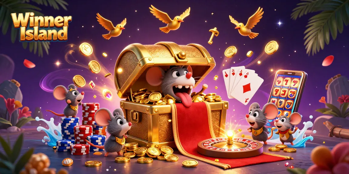 Experience the thrill of Winner Island casino with exciting games and vibrant visuals.